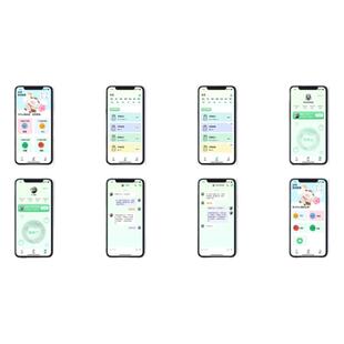 情绪记录app界面ui设计高保真原型展板xd源文件含交互动效