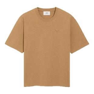 【季末甄选】Ami Paris 男女同款立体ADC重磅针织T恤 圆领短袖