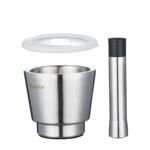 304不锈钢捣蒜器捣碎花生辣椒家用手锤柠檬擂钵捣药罐加厚研磨器