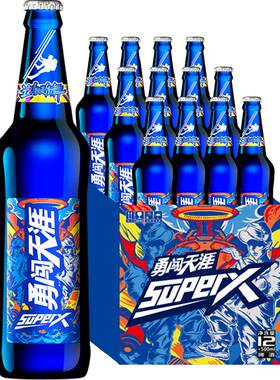 雪花勇闯superX啤酒500ml*12瓶