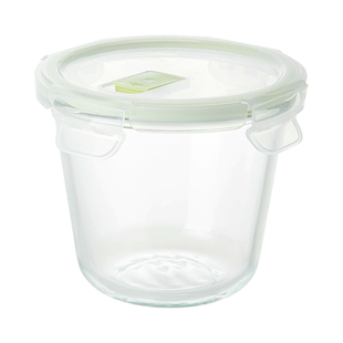 霜山玻璃汤碗深型可微波加热密封喝汤杯学生上班族带饭水果便当盒