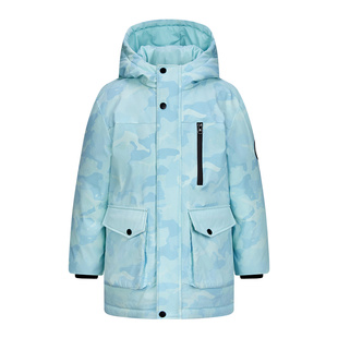 【远红外】雪中飞儿童羽绒服防泼水迷彩工装加厚男女童中长款外套