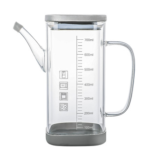 油壶家用厨房不易挂油高硼硅全玻璃酱油醋油厨房容器不锈钢香油瓶