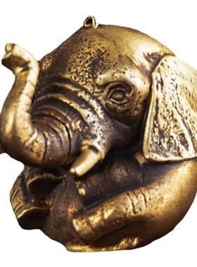 铜臻全铜小象创意手把件