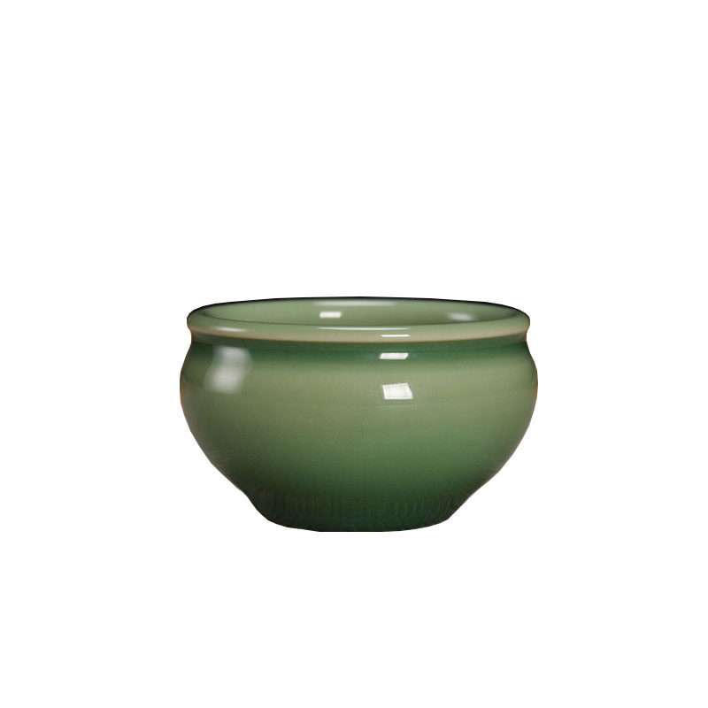 青瓷全手工弟窑功夫茶杯