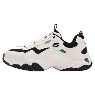 斯凯奇男鞋熊猫鞋官方旗舰厚底老爹鞋冬季经典休闲鞋减震运动鞋男