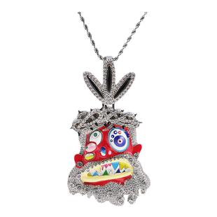 Travis Scott同款乌托邦鬼怪吊坠欧美潮流嘻哈rapper项链男女街头