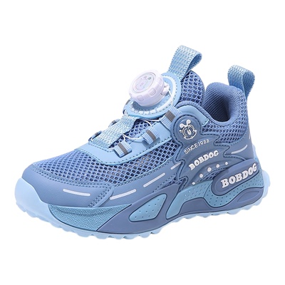 巴布豆男童鞋夏季新款单网透气儿童运动鞋男孩轻便软底防滑跑步鞋