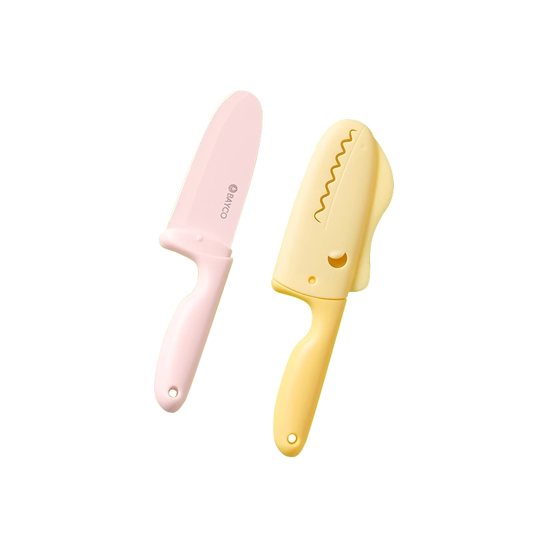 拜格儿童切菜刀具护手刀套不易伤手家用安全辅食专用迷你水果小刀