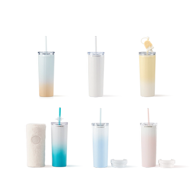 星巴克473ml不锈钢吸管杯