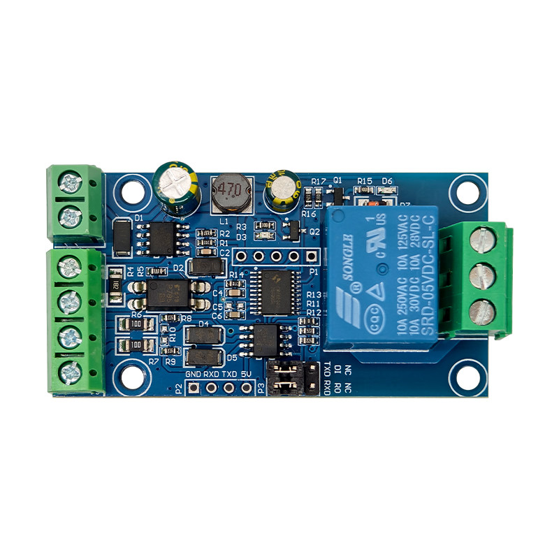 可定制 Modbus RTU 单路继电器模块 RS485/TTL UART 1路输入