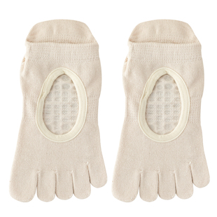 五指瑜伽袜子防滑专业女夏季普拉提训练室内运动健身专用分趾船袜