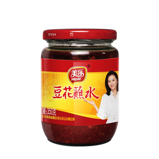 美乐豆花蘸水四川富顺特产辣椒酱蘸料香辣酱红油拌菜面食火锅调料
