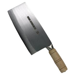 陈枝记碳钢菜刀木柄正品授权香港刀切片斩骨商用家用厨房刀中式刀