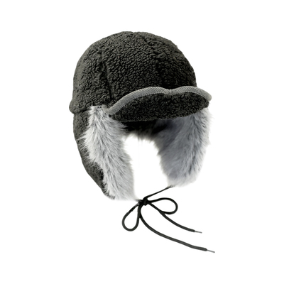 加厚羊羔绒护耳雷锋帽子女冬季