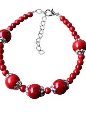 云南民族风红色原创手饰品