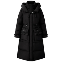 白鴨絨加厚連帽羽絨服