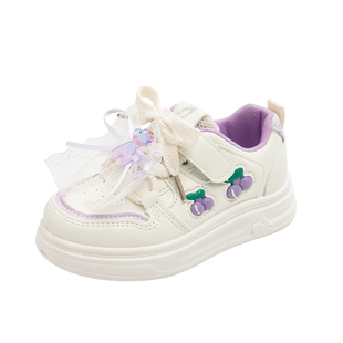 女童运动鞋2026春秋新款卡通时尚儿童小白鞋软底防滑中小童宝宝鞋