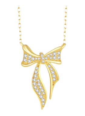 【联名款】周大生蝴蝶结项链