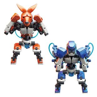 宝工液压机械双人对战拳击宝贝手套DIY组装儿童拼装益智玩具亲子互动两人PK对打格斗机器人男孩生日春节礼物