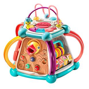 婴儿玩具手拍鼓0一1岁益智早教2幼儿童拍鼓宝宝6个月7七六面体8八