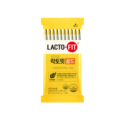 【U先试用】韩国钟根堂乐多飞活菌型黄金版益生菌粉10条*2袋