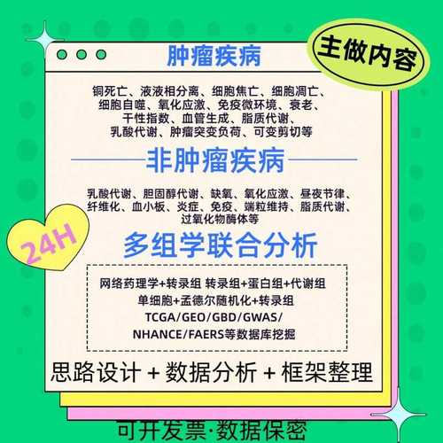 生信 tcga geo 医学测序框架梳理结果方法服务