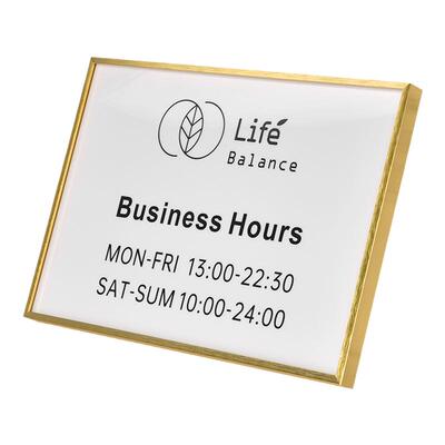 ins网红铝合金边框亚克力展示牌