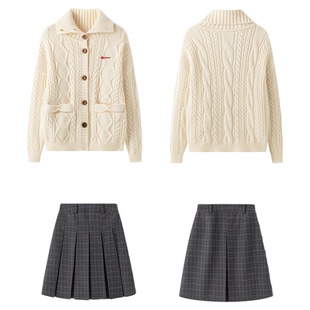 东京岁时记jk慵懒风宽松纯色毛衣显瘦百搭休闲可外穿秋冬保暖上衣