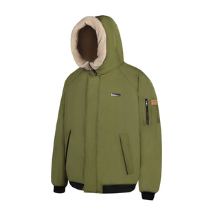 ACUSA北地枭熊大毛领兜帽户外极地防风御寒加厚棉服宽松肥大外套