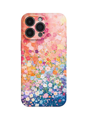 很多花~唯美好看适用iPhone16/15pro手机壳新款mate60华为pura70苹果14红米k70软vivoS20小众opporeno9畅享70