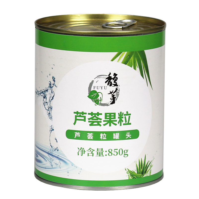 馥芋糖水芦荟粒罐头可食用库拉索芦荟果肉850g甜品奶茶原料芦荟丁