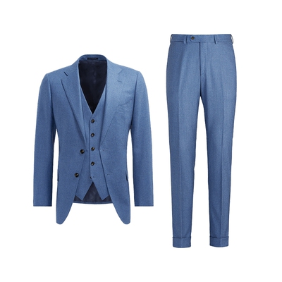 Suitsupply浅蓝色S120支羊毛西装