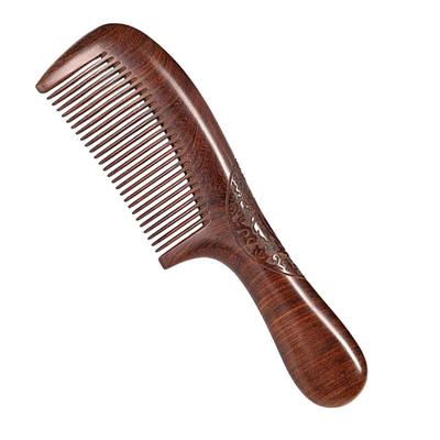 高档黑檀木梳子实木黑金檀按摩梳防静电头梳天然正品发梳男女专用