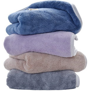 毛巾洗脸女比纯棉吸水速干不掉毛洗澡家用柔软擦头发干发巾情侣男