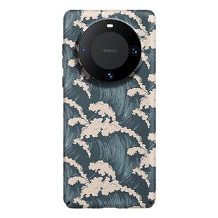 适用华为mate80Pro手机壳新款磁吸mate70Pro+国潮风惊涛骇浪亲肤硬壳mate60夜光个性mate50磨砂全包保护套