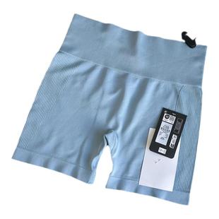 运动短裤无缝一体高强收腹提臀女防走光跑步健身三分裤高腰瑜伽裤