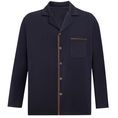 爱慕先生25秋冬高莫家居服睡衣男翻领开衫长袖可外穿家居NS41M491