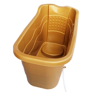 春竹泡澡桶加厚成人沐浴桶儿童大浴盆木纹洗澡桶药浴桶老人泡浴缸