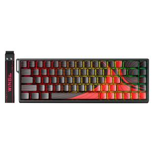 狼蛛WiN68HE磁轴侧刻渐变机械键盘RT电竞FPS瓦CS专用有线游戏外设