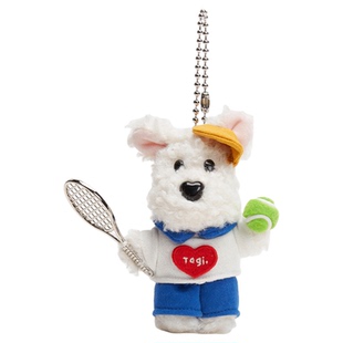 Tagi.《哈米网球兄弟》狗狗运动会玩偶可爱毛绒挂件包配饰