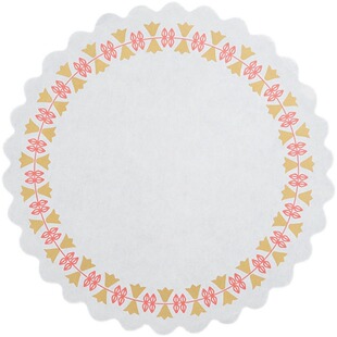 花边吸油装饰纸圆形餐盘花底纸商用油炸摆盘餐纸垫盘食物防油垫纸