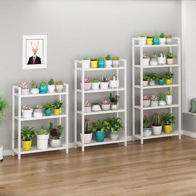 花架阳台多层落地式盆栽架子客厅置物架铁艺多肉室内不锈钢植物架