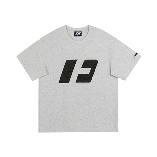 FORNINES国潮重磅酒红色短袖T恤男女夏季美式情侣纯棉半袖打底衫