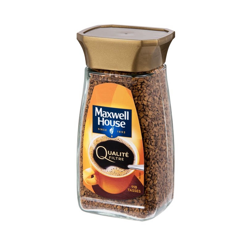 麦斯威尔MAXWELL HOUSE 速溶金钻颗粒咖啡200g香浓四溢早餐冲饮版