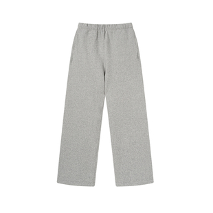 Manifold｜抗变形横裁宽松直筒休闲运动裤麻灰黑色卫裤