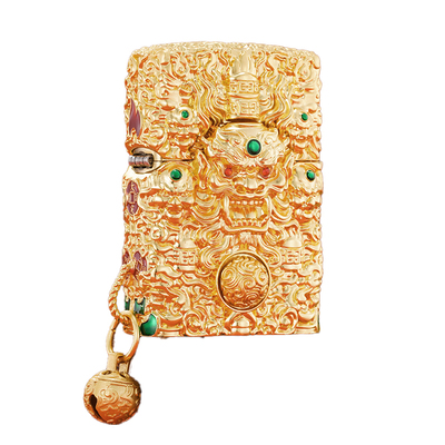 ZORRO新款佐罗煤油打火机山鬼花钱盔甲复古防风高端送男友礼物