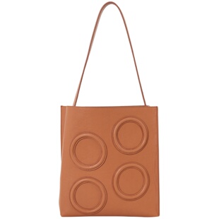 DirtySix /原创 波亚圈圈包 复古牛皮 大容量单肩托特