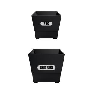 windpot F系列小黑方花盆加厚小花盆景天小方盆黑方多肉小白方盆