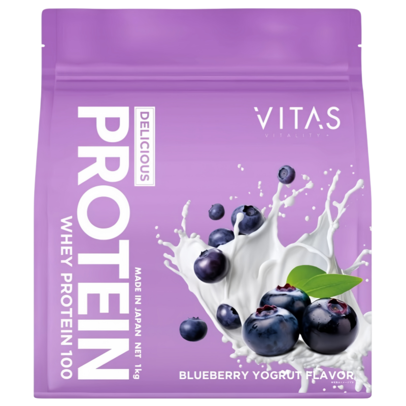 日本代购VITAS 乳清蛋白粉1kg/袋 日常营养术后补充运动健身补给